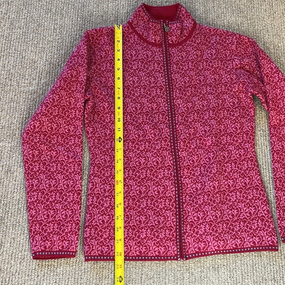 Neve Designs 100% Wool Zip Cardigan Sweater small - Picture 5 of 6